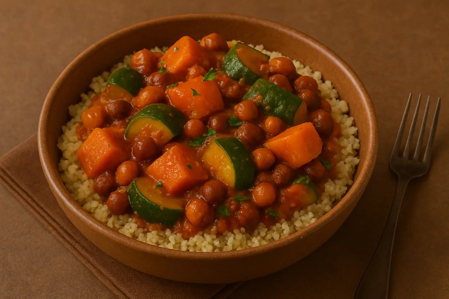 Gemüse-Tajine mit Couscous